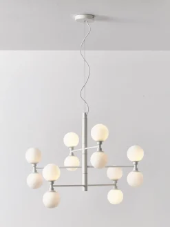 Clearance Lámpara de techo grande de vidrio opalino Grover Lámparas De Techo|Lámparas De Techo