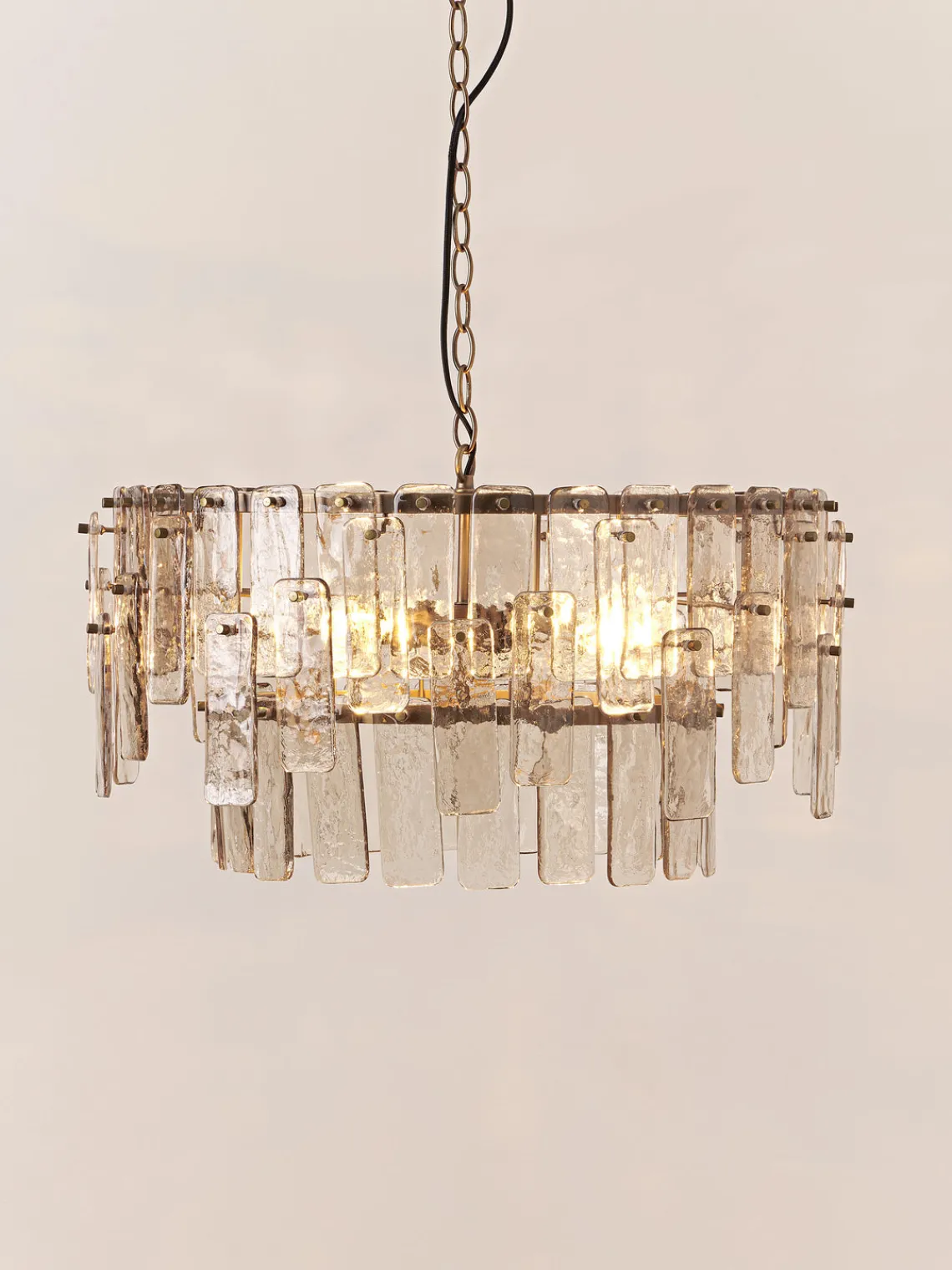 Lámparas De Techo|Lámparas De Techo>Westwing Collection Lámpara de techo grande de vidrio Cersei