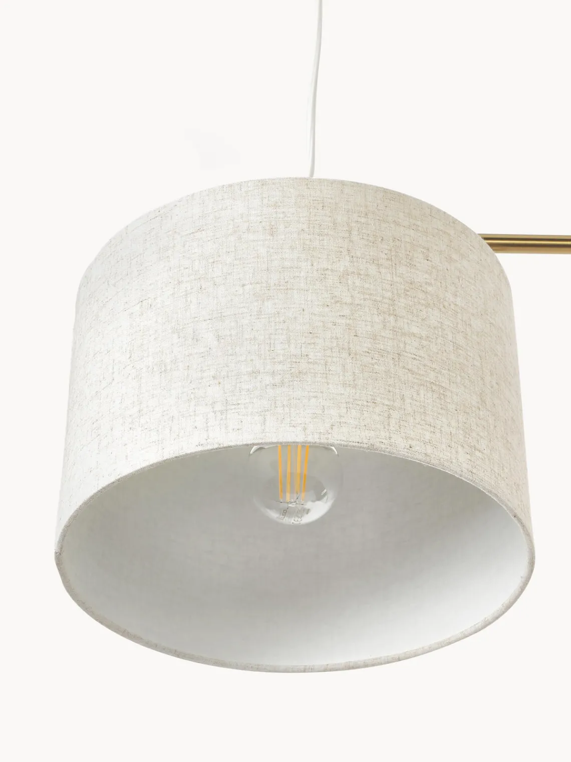 Lámparas De Techo|Lámparas De Techo>Westwing Collection Lámpara de techo grande Liara Beige claro, dorado