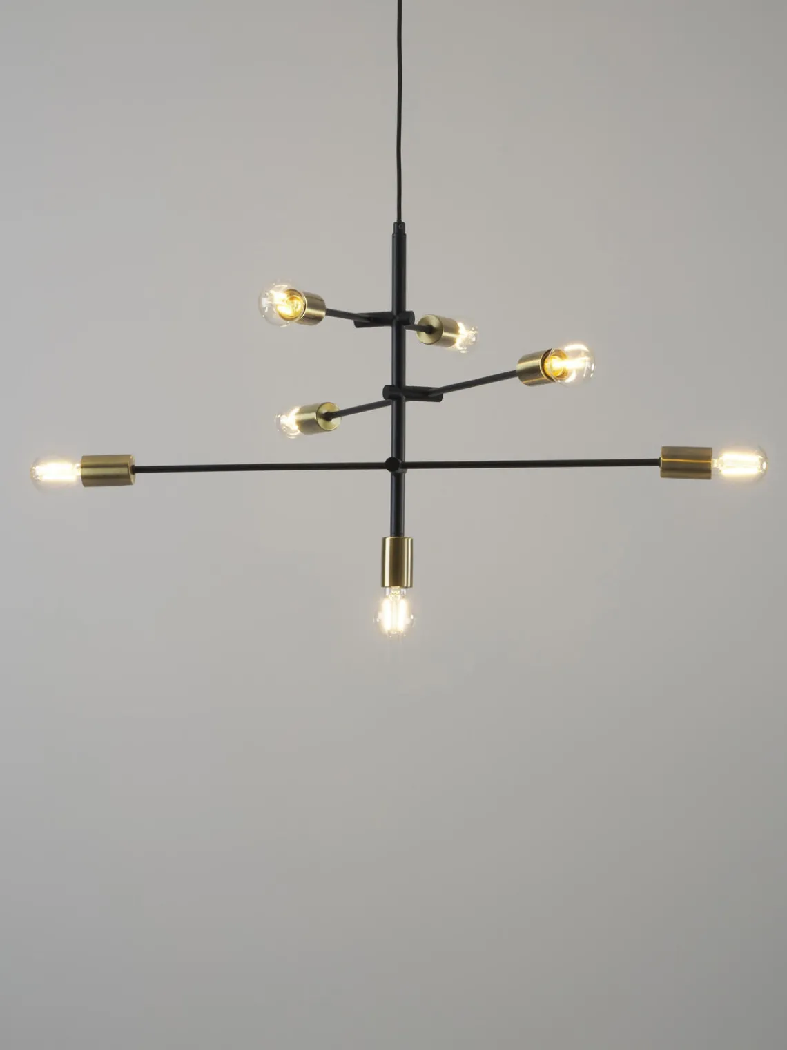 Lámparas De Techo|Lámparas De Techo>Westwing Collection Lámpara de techo grande Venja Negro, latón