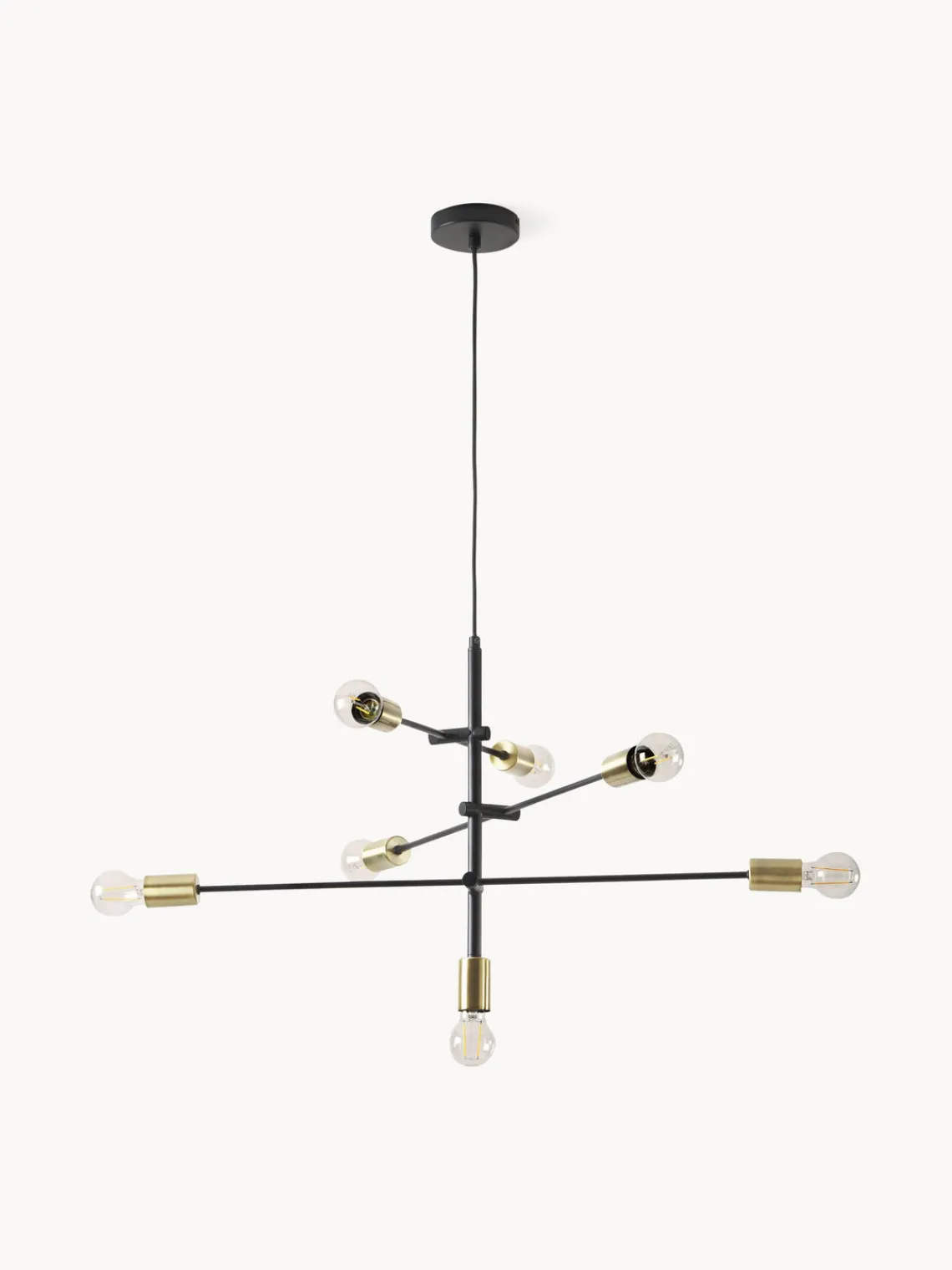 Lámparas De Techo|Lámparas De Techo>Westwing Collection Lámpara de techo grande Venja Negro, latón