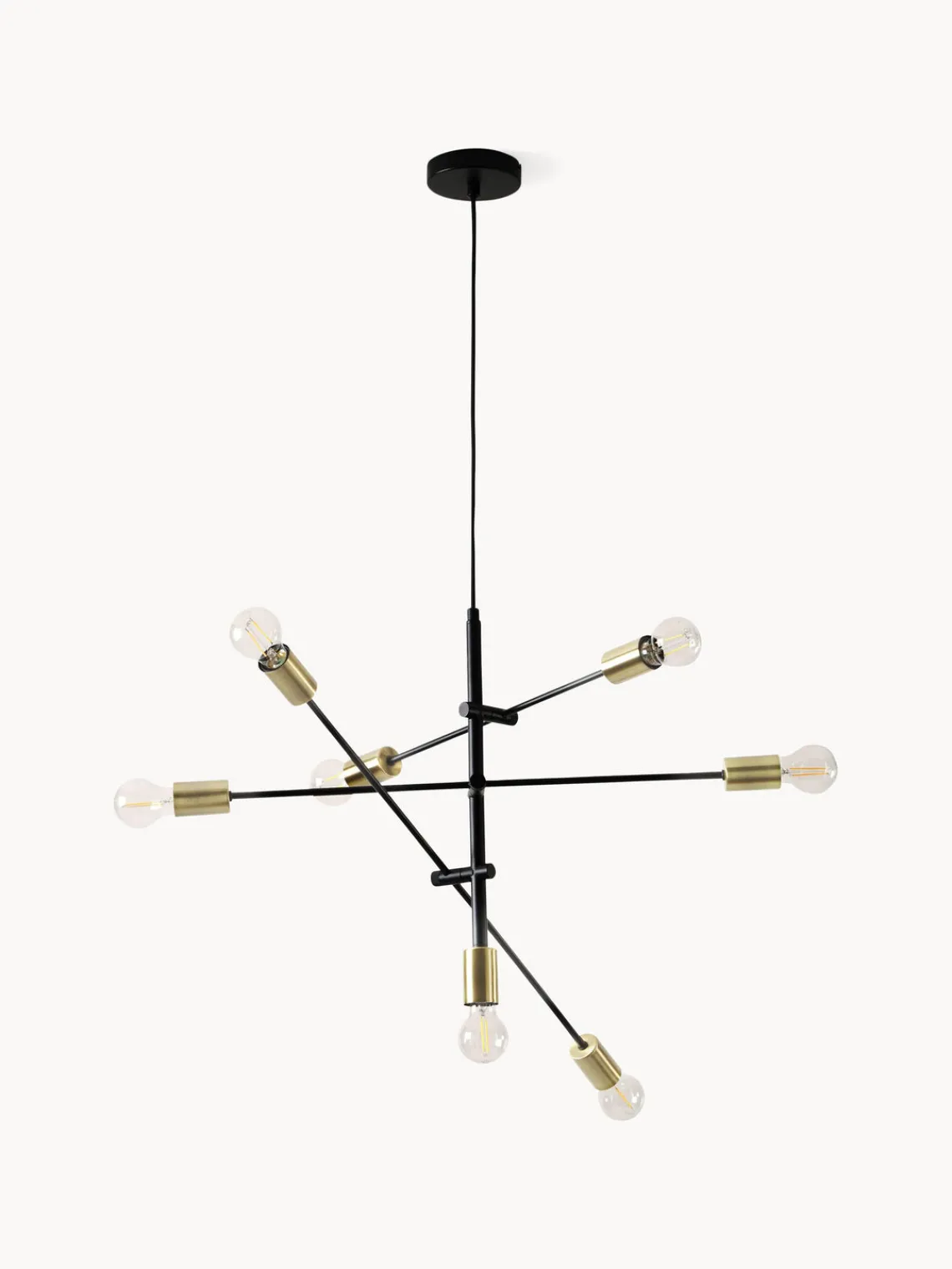 Lámparas De Techo|Lámparas De Techo>Westwing Collection Lámpara de techo grande Venja Negro, latón