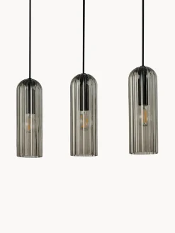 Lámparas De Techo|Lámparas De Techo> Lámpara de techo Miella Gris antracita, transparente, negro