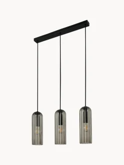Lámparas De Techo|Lámparas De Techo></noscript> Lámpara de techo Miella Gris antracita, transparente, negro