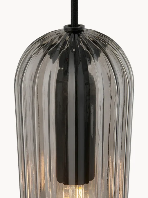 Lámparas De Techo|Lámparas De Techo> Lámpara de techo Miella Gris antracita, transparente, negro