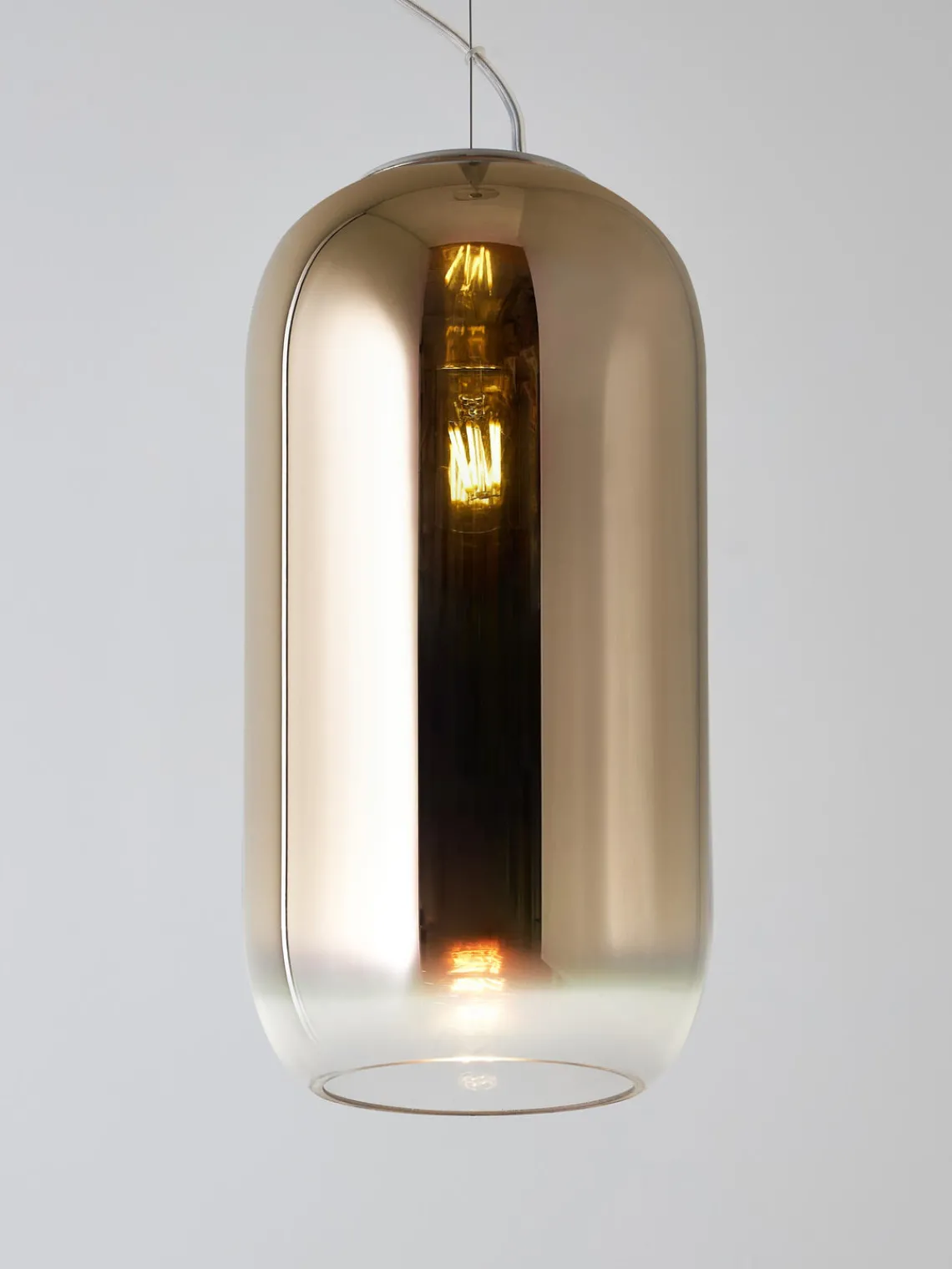 Lámparas De Techo|Lámparas De Techo>Artemide Lámpara de techo pequeña artesanal Gople Marrón, plateado