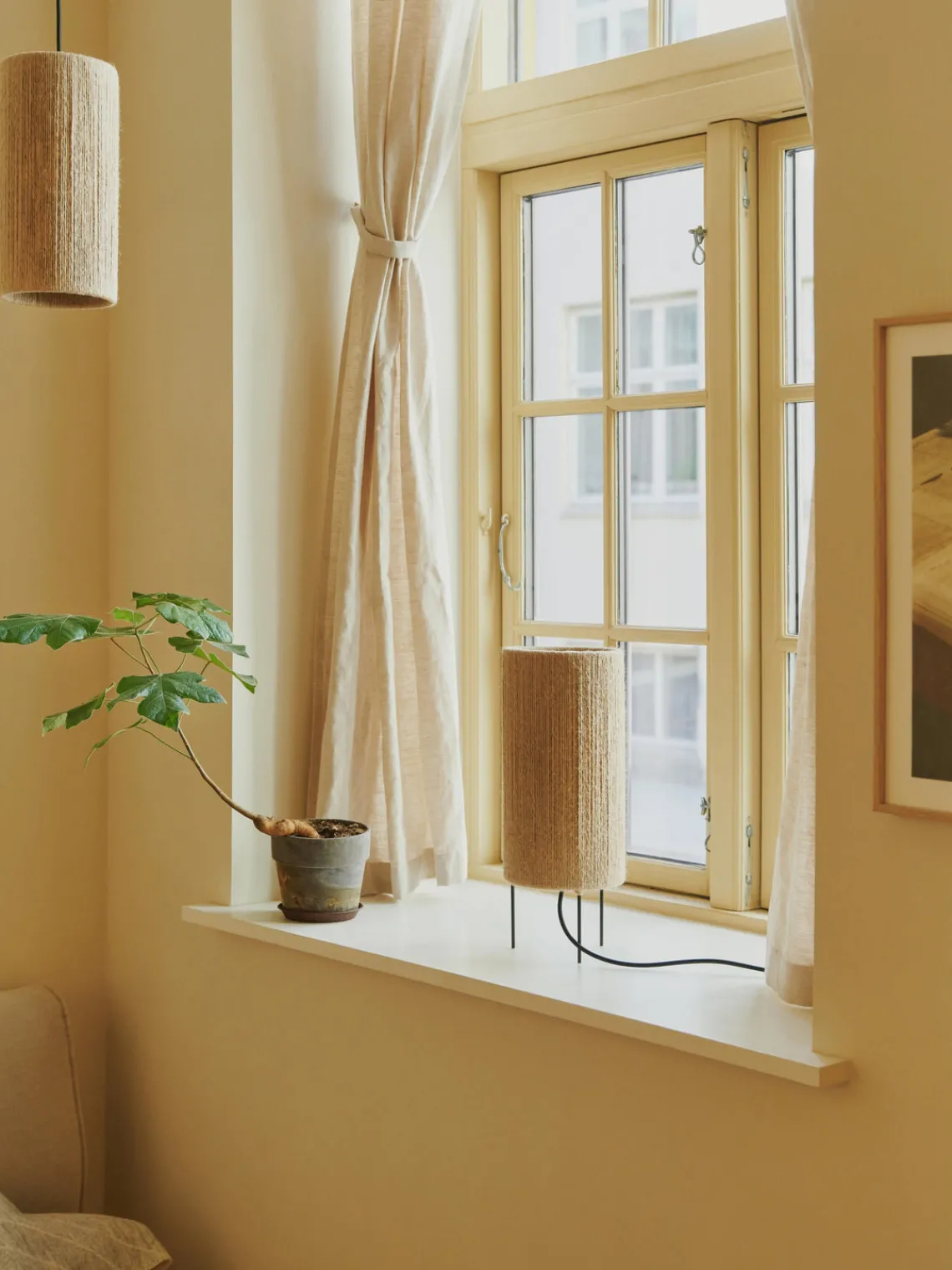 Lámparas De Techo|Lámparas De Techo>Made By Hand Lámpara de techo pequeña de yute RO, Ø 30 cm