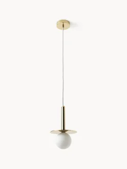 Lámparas De Techo|Lámparas De Techo></noscript>Houseof Lámpara de techo pequeña Plate Blanco, dorado