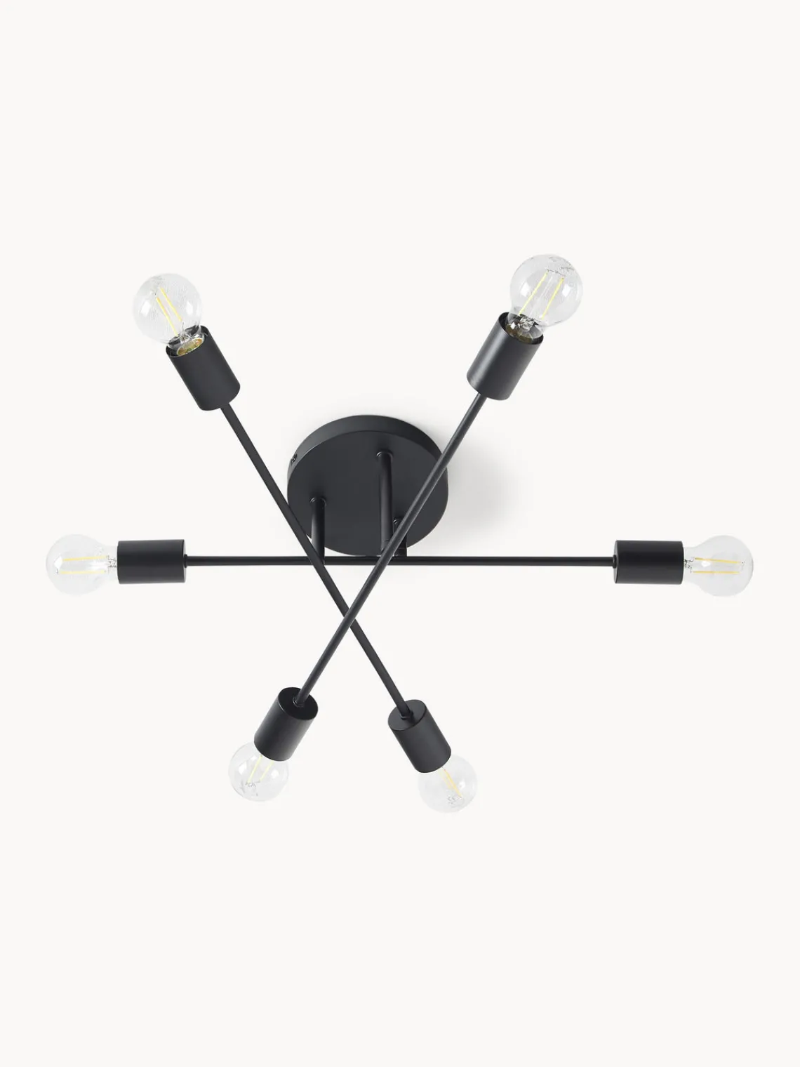 Plafones|Lámparas De Techo>Westwing Collection Lámpara de techo Venja Negro