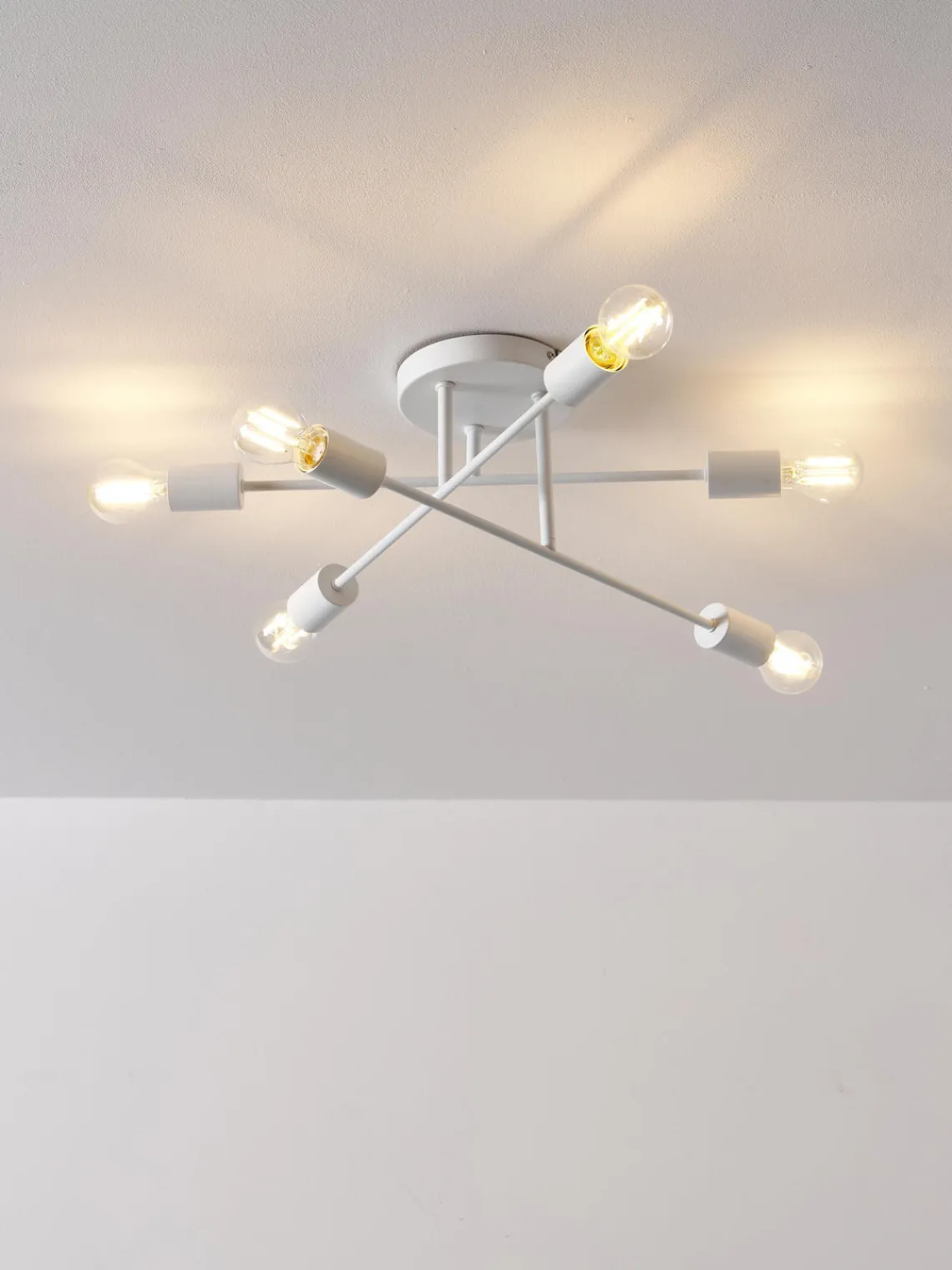 Plafones|Lámparas De Techo>Westwing Collection Lámpara de techo Venja Blanco