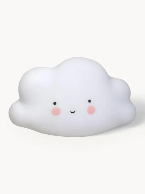 Decoración Infantil|Lámparas Infantiles>A Little Lovely Company Lámpara decorativa pequeña LED Cloud, con temporizador Blanco
