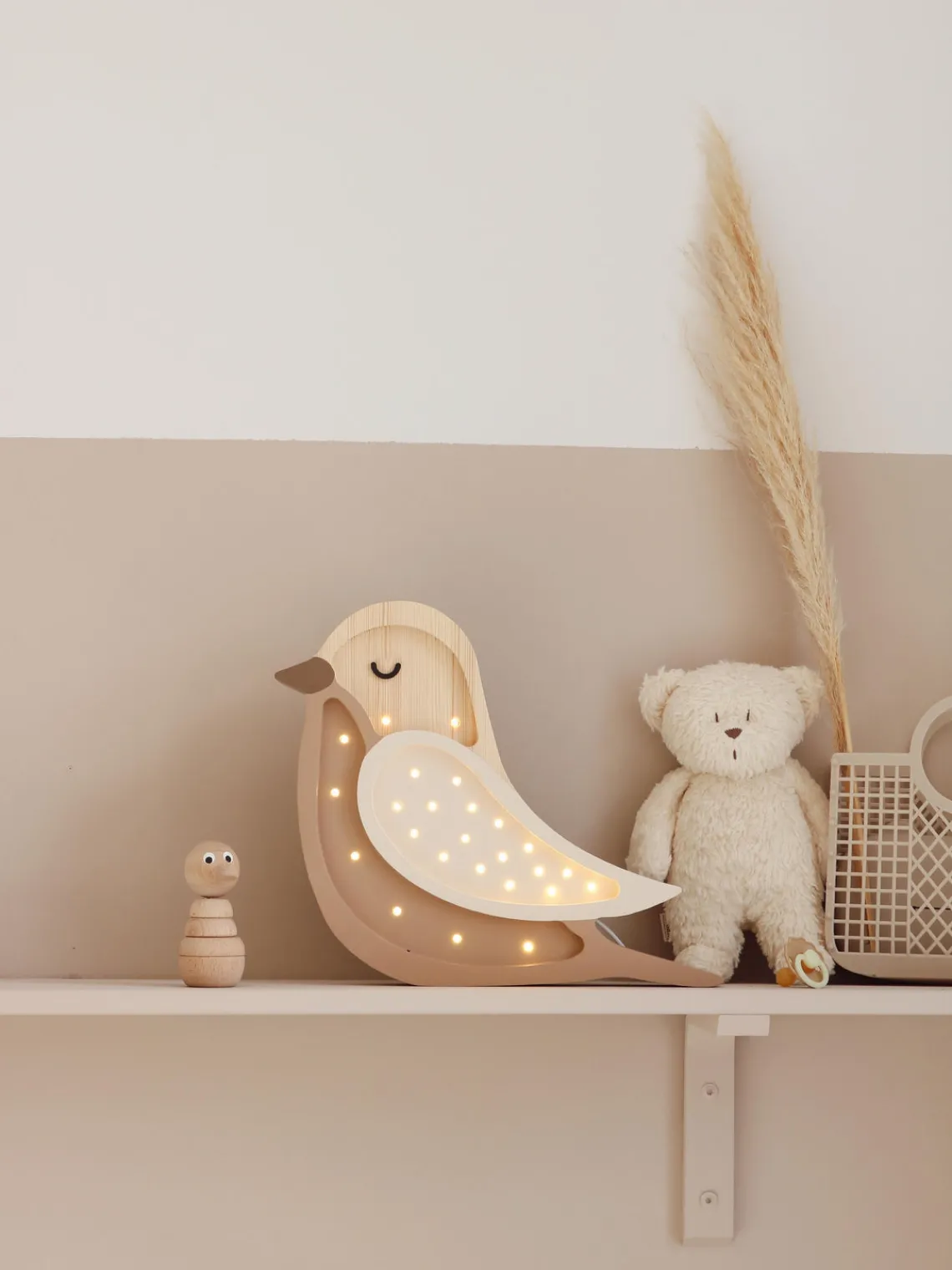 Outlet Lámpara infantil LED artesanal regulable Bird, con función de temporizador Niños Decoración Infantil|Lámparas Infantiles