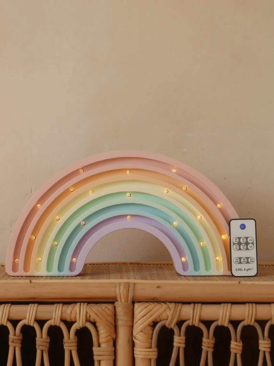 Lámparas Infantiles|Lámparas Infantiles>Little Lights Lámpara infantil LED artesanal regulable Rainbow, con función de temporizador