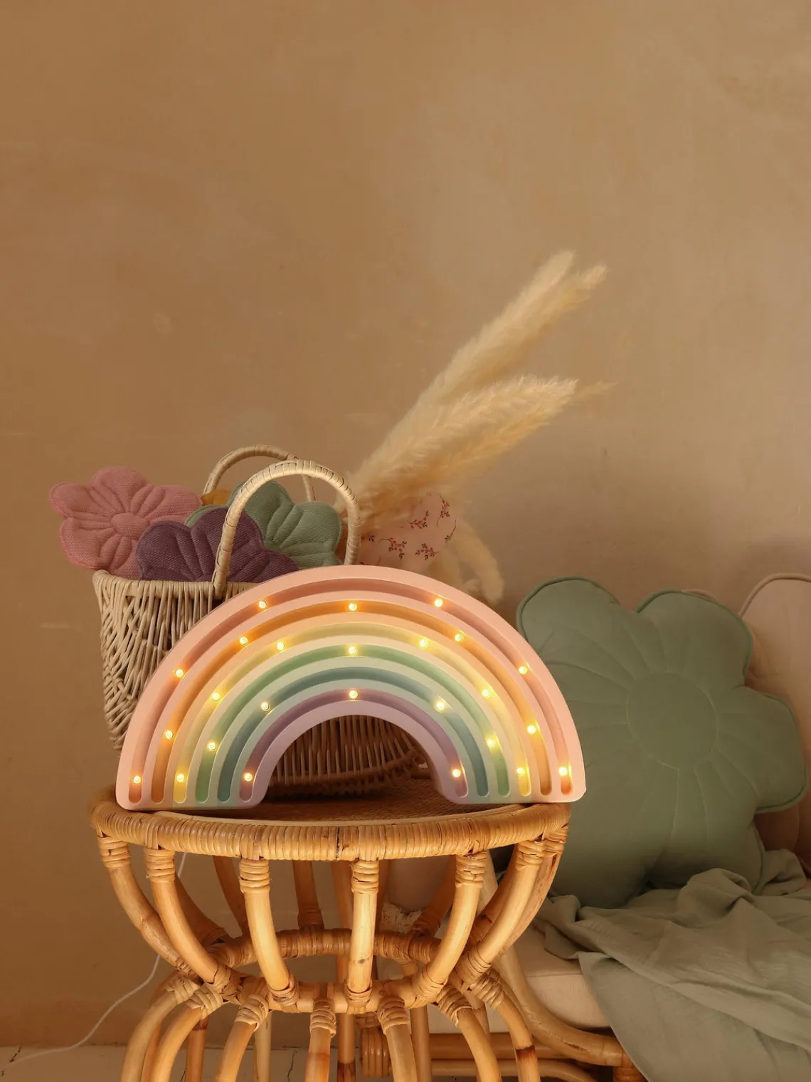 Lámparas Infantiles|Lámparas Infantiles>Little Lights Lámpara infantil LED artesanal regulable Rainbow, con función de temporizador