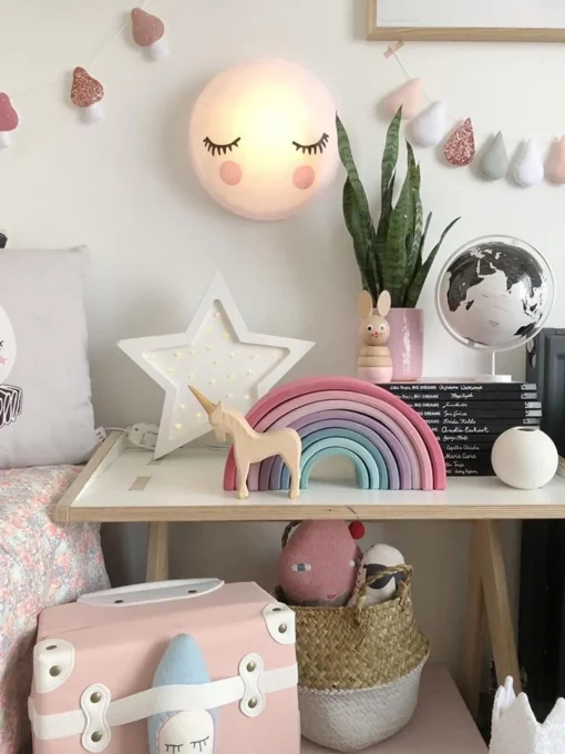 Decoración Infantil|Lámparas Infantiles>Little Lights Lámpara infantil LED artesanal regulable Star, con función de temporizador