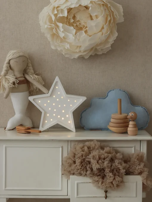 Decoración Infantil|Lámparas Infantiles>Little Lights Lámpara infantil LED artesanal regulable Star, con función de temporizador