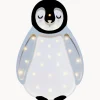 New Lámpara infantil LED artesanal regulable Baby Penguin, con función de temporizador Niños Decoración Infantil|Lámparas Infantiles