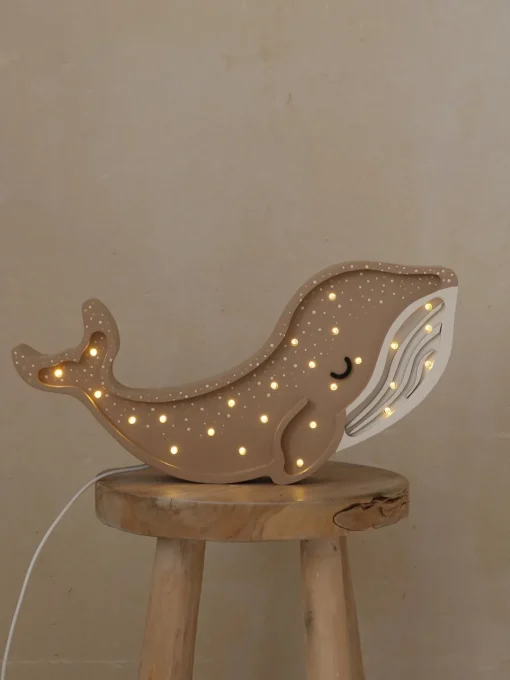 Decoración Infantil|Lámparas Infantiles>Little Lights Lámpara infantil LED artesanal regulable con función de temporizador y control remoto Whale