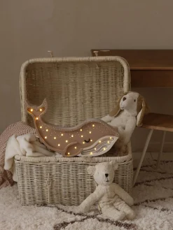 Decoración Infantil|Lámparas Infantiles></noscript>Little Lights Lámpara infantil LED artesanal regulable con función de temporizador y control remoto Whale