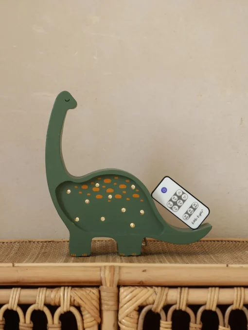 Decoración Infantil|Lámparas Infantiles>Little Lights Lámpara infantil LED regulable artesanal Diplodocus, con función de temporizador y control remoto