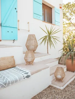 Outlet Lámpara LED para exterior regulable Sisine, con control remoto, portátil Lámparas De Mesa De Exterior|Lámparas De Techo