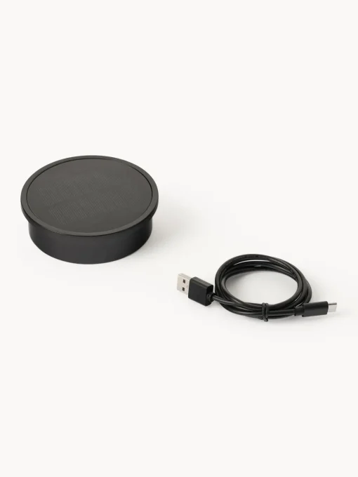 New Lámpara LED solar para interior/exterior con pantalla de ratán Kyra Lámparas De Mesa De Exterior|Lámparas De Techo