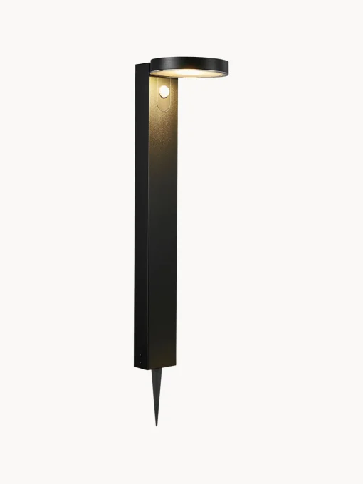 New Lámpara solar de suelo Rica, con sensor de movimiento Lámparas De Techo|Iluminación Exterior