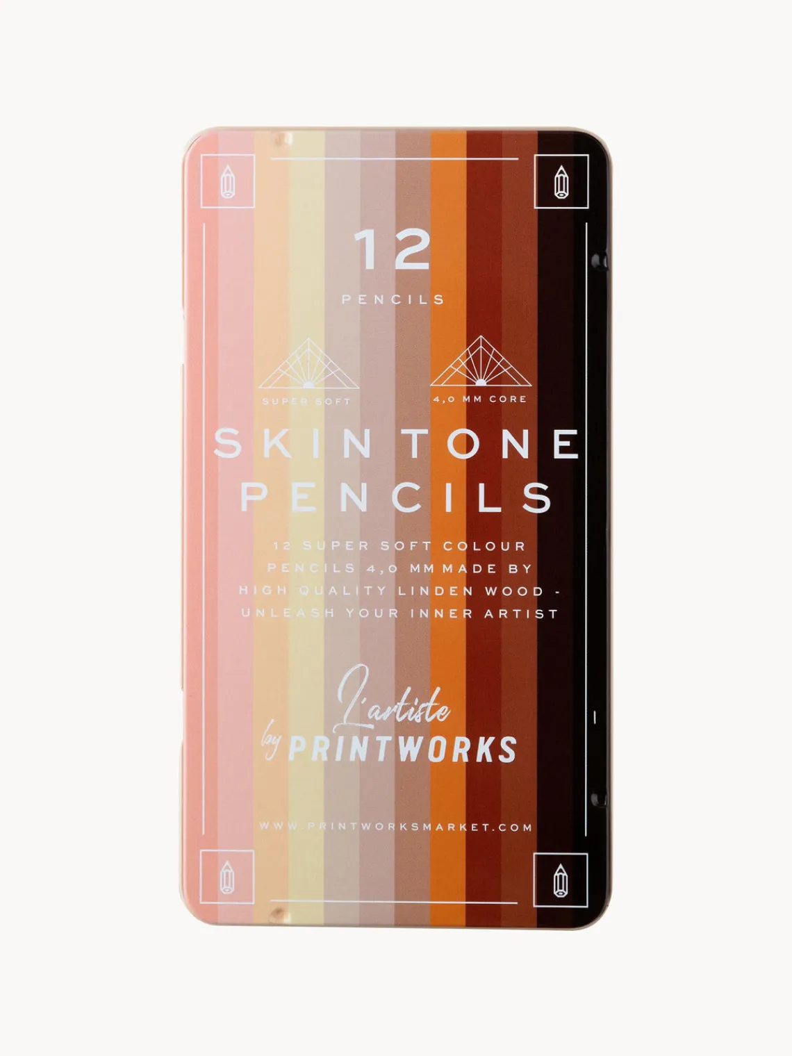 Material De Oficina|Material De Oficina>Printworks Lápices de colores Skin Tone, 12 uds. Multicolor