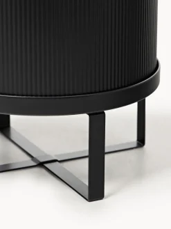 Maceteros|Jarrones></noscript>Ferm Living Maceta con superficie estriada Bau, 38 cm Negro