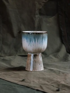 Online Macetero artesanal con esmalte reactivo Retro Maceteros|Jarrones