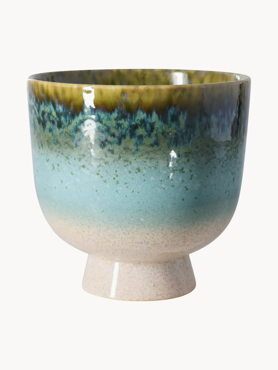 Sale Macetero artesanal con esmalte reactivo Retro Maceteros|Jarrones