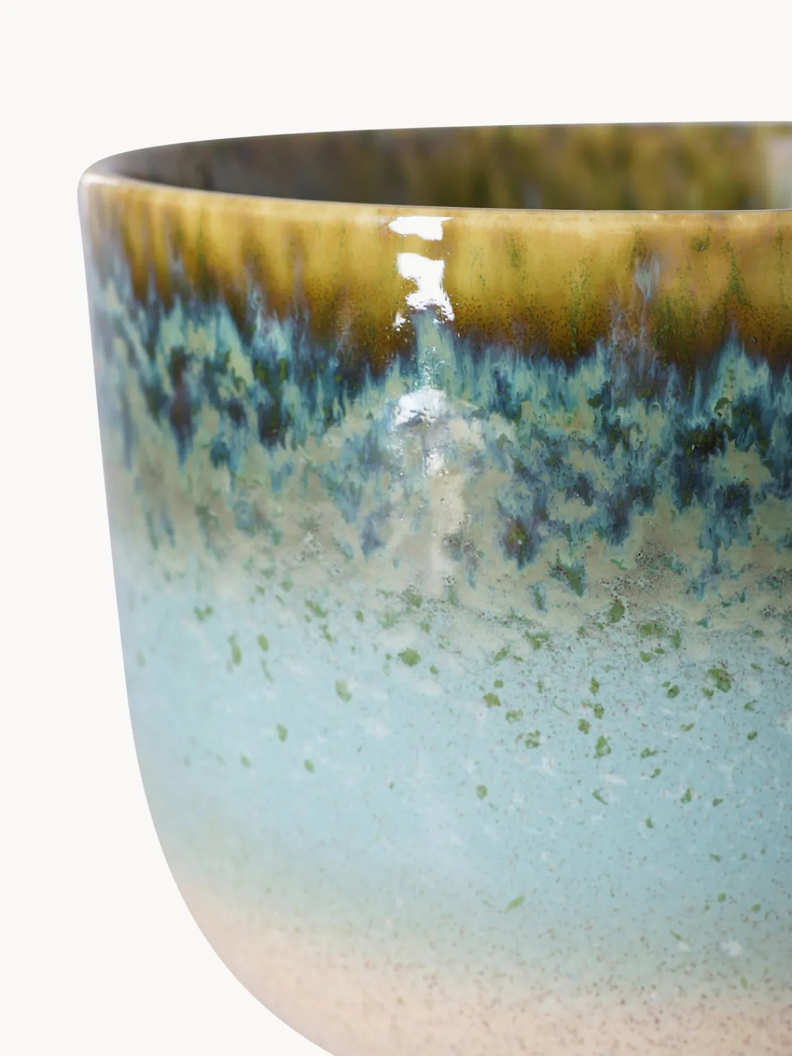 Sale Macetero artesanal con esmalte reactivo Retro Maceteros|Jarrones