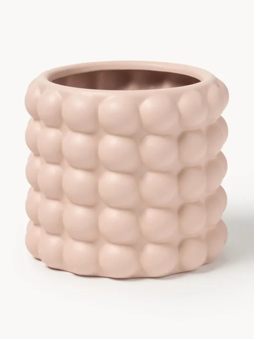Maceteros|Jarrones>Westwing Collection Macetero de gres Bob, 18 cm Melocotón