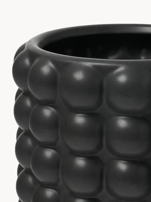 Maceteros|Jarrones>Westwing Collection Macetero de gres Bob, 18 cm Negro