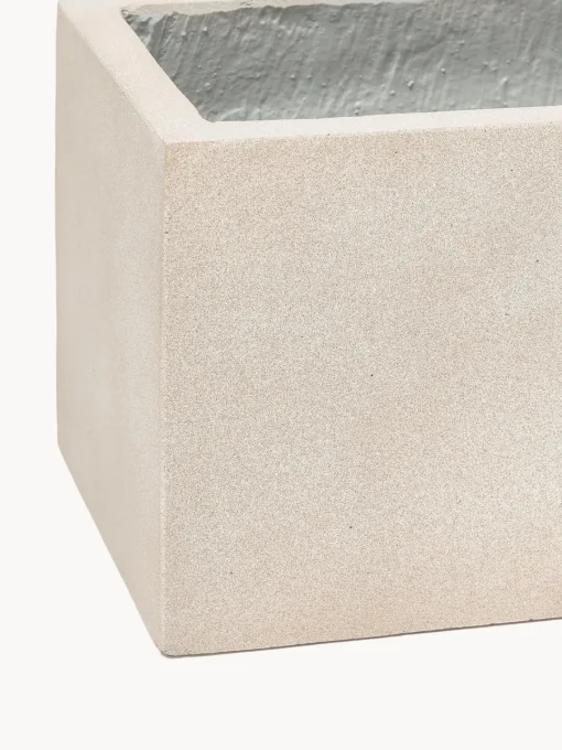 Maceteros|Maceteros De Exterior>Westwing Collection Macetero de hormigón Tuscany, 19 cm Beige claro