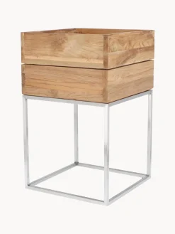 New Macetero de madera de teca Mini Garden Maceteros|Maceteros De Exterior