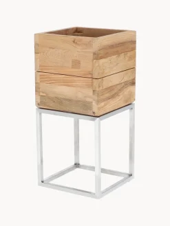 Best Macetero de madera de teca Mini Garden Maceteros|Maceteros De Exterior