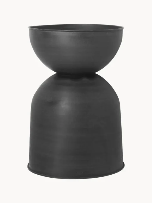 Maceteros|Maceteros De Exterior>Ferm Living Macetero Hourglass, 73 cm Negro mate