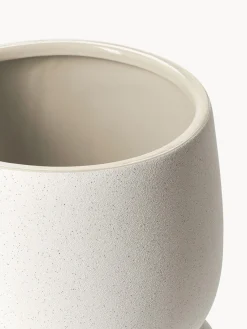 Maceteros|Jarrones></noscript>Westwing Collection Macetero Olea, Al 26 cm Blanco Off White mate