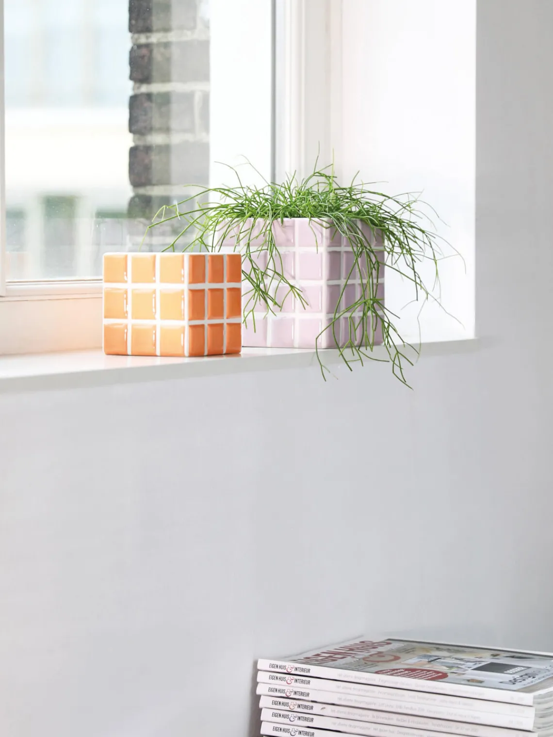 Maceteros|Jarrones>&k Amsterdam Macetero pequeño de dolomita Tile