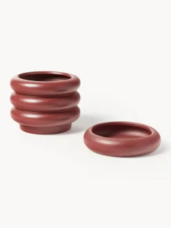Maceteros|Jarrones></noscript>Westwing Collection Macetero pequeño de gres Rudi, 16 x 8 cm Rojo óxido