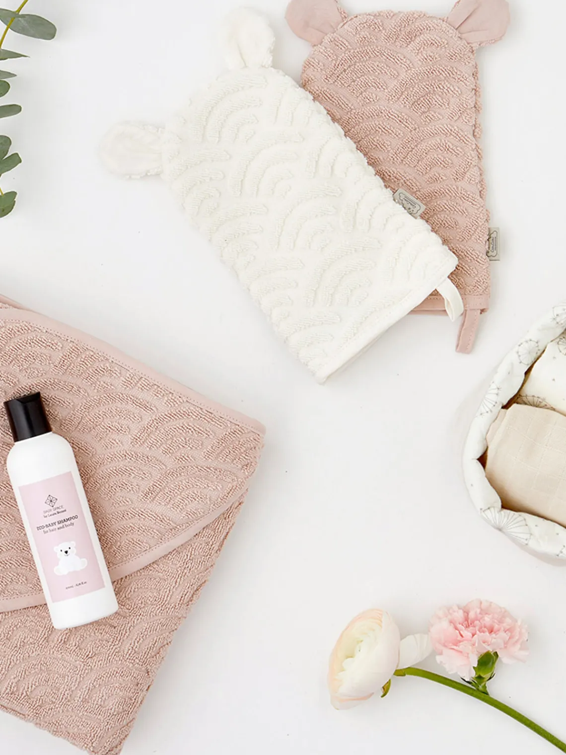 Decoración Infantil|Textiles De Baño Infantiles>Cam Cam Copenhagen Manopla de baño infantil de algodón Wave