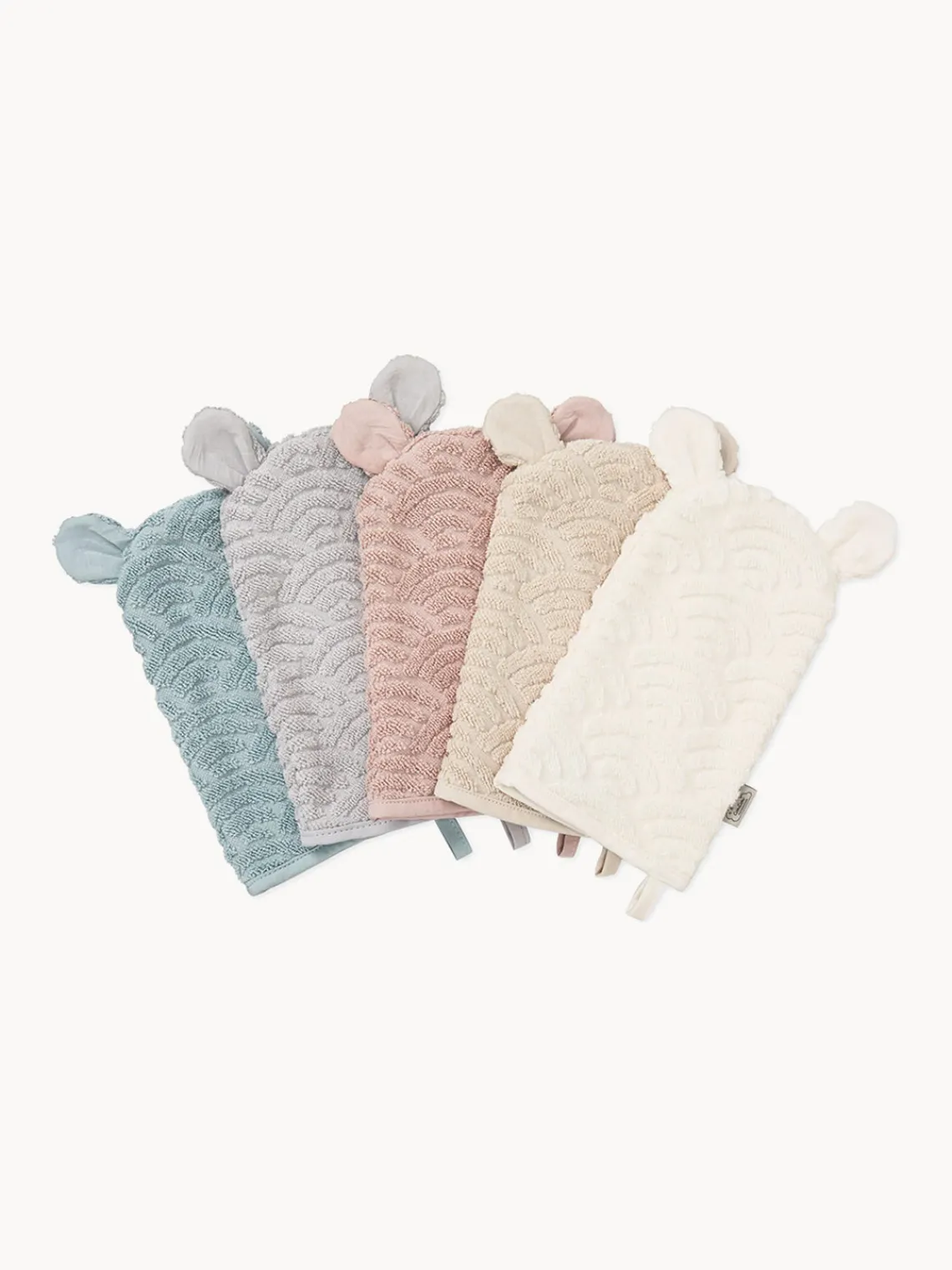 Decoración Infantil|Textiles De Baño Infantiles>Cam Cam Copenhagen Manopla de baño infantil de algodón Wave