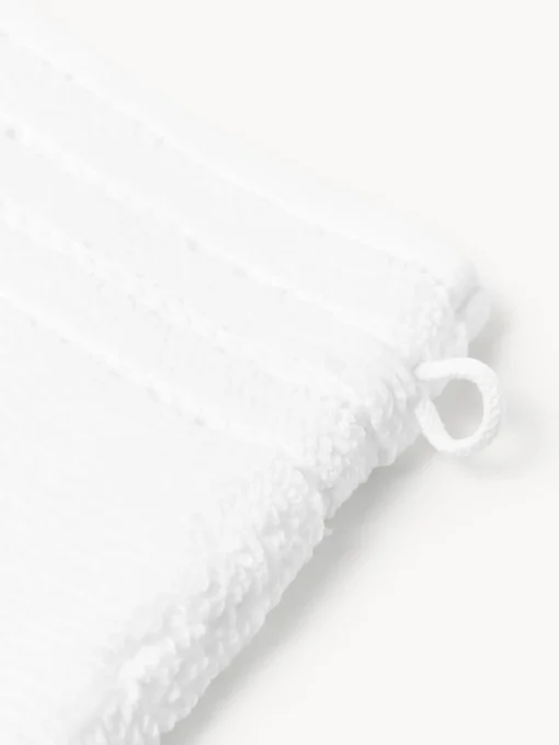 Online Manoplas de baño con borde a rayas Luxe, 2 uds. Toallas|Mantas