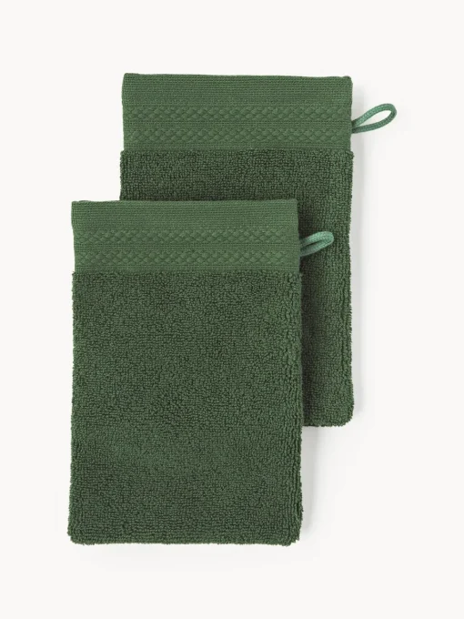 Hot Manoplas de baño de algodón ecológico Premium, 2 uds. Toallas|Mantas