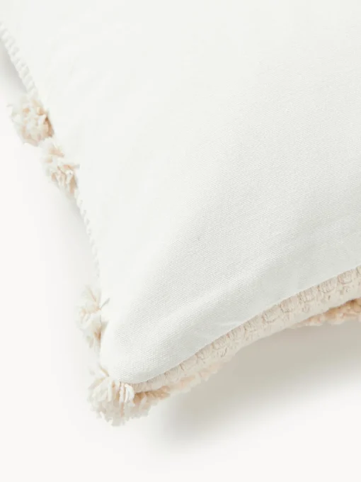 Outlet Manta de lana de punto grueso artesanal con flecos Belen Mantas|Cojines Decorativos