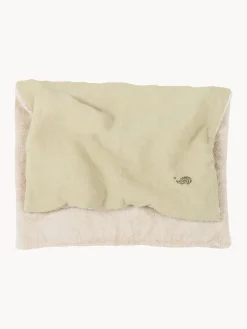 Mantas Y Alfombras De Juego|Decoración Infantil></noscript>Nobodinoz Manta infantil bordada L1N0 Beige, verde oliva