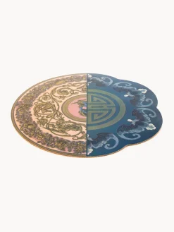 Manteles Individuales|Vajillas Completas></noscript>SELETTI Mantel individual con diseño abstracto Hybrid Tonos azules y rosas