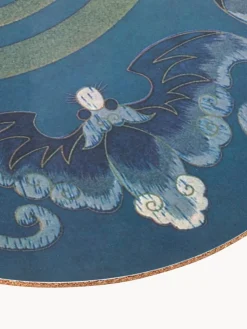 Manteles Individuales|Vajillas Completas></noscript>SELETTI Mantel individual con diseño abstracto Hybrid Tonos azules y rosas