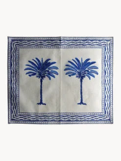 Manteles Individuales|Manteles Individuales>Les Ottomans Manteles individuales artesanales de algodón The Palms, 4 uds.